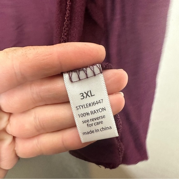 Active basic purple open cardigan - Picture 4 of 6